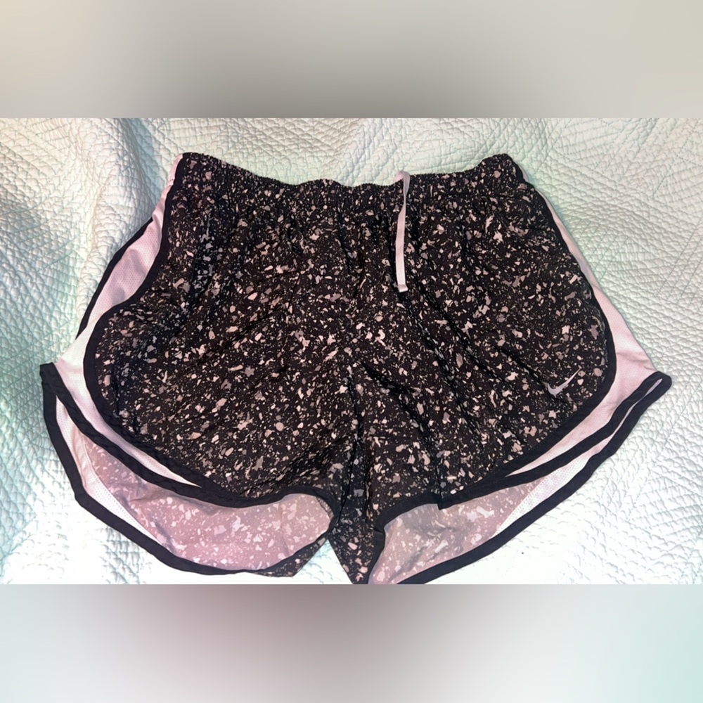 black & white nike dry fit shorts. women’s XL
